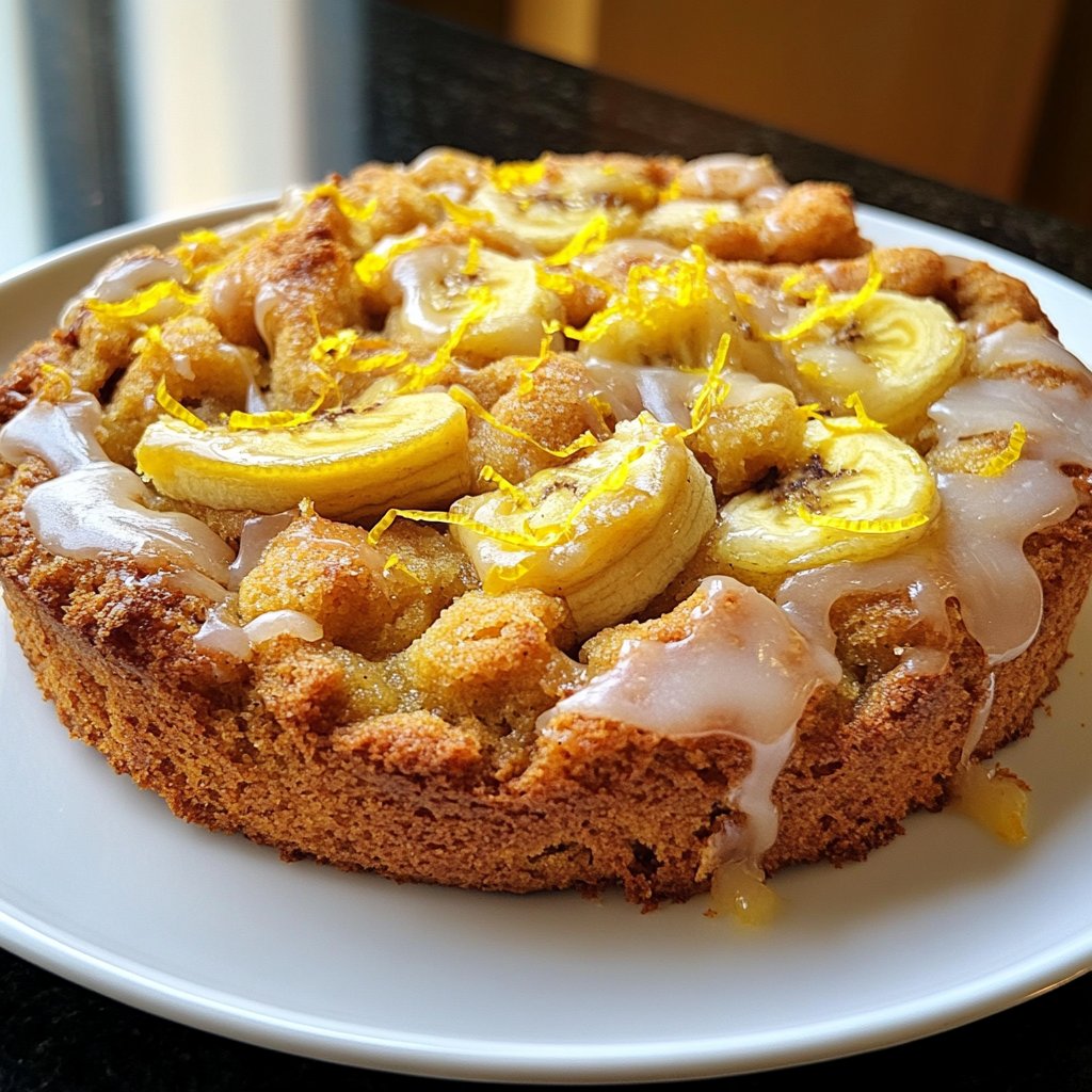 Bananenkuchen mit Zitronennote