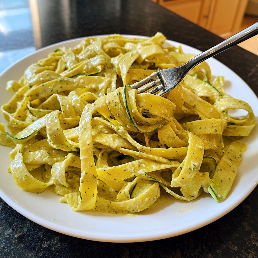 Tagliatelle mit Zucchini und Minze