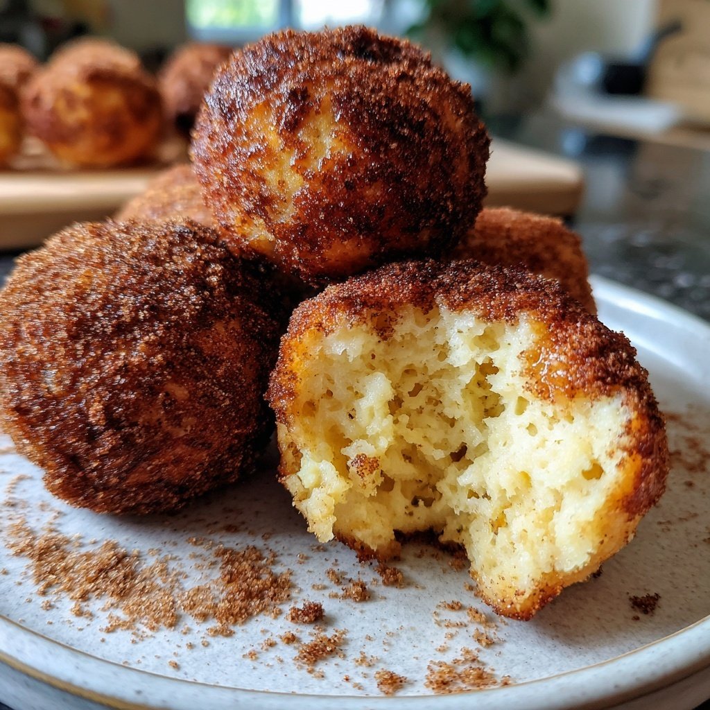 Quarkbällchen mit Zimt