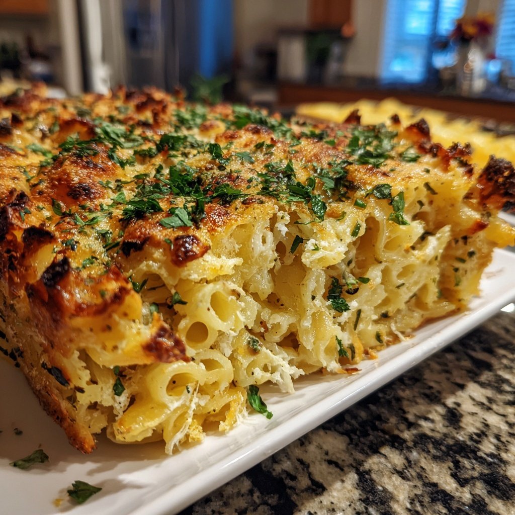 Nudelauflauf mit Kräutern