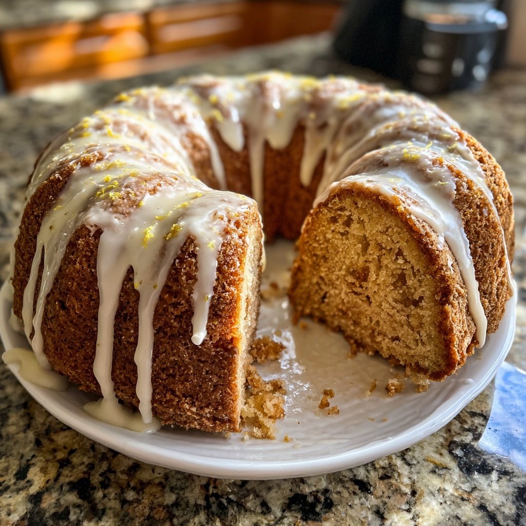 Zitronenkuchen mit Quarkglasur