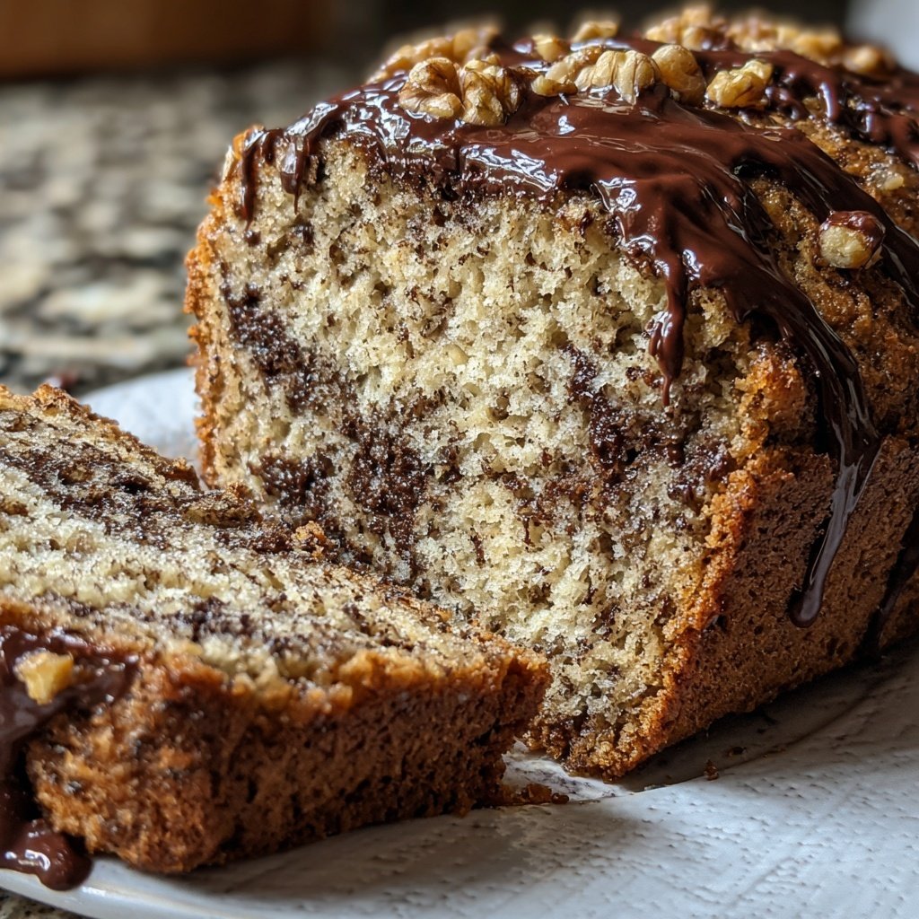 Bananenbrot mit Kakao