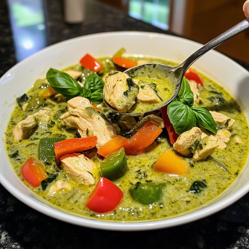 Thailändisches Grünes Curry mit Huhn