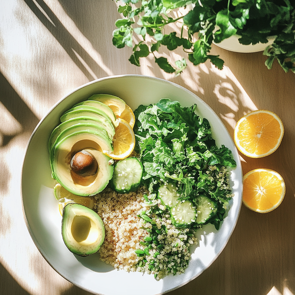 Ausgewogene gesunde Lebensmittel-Favoriten