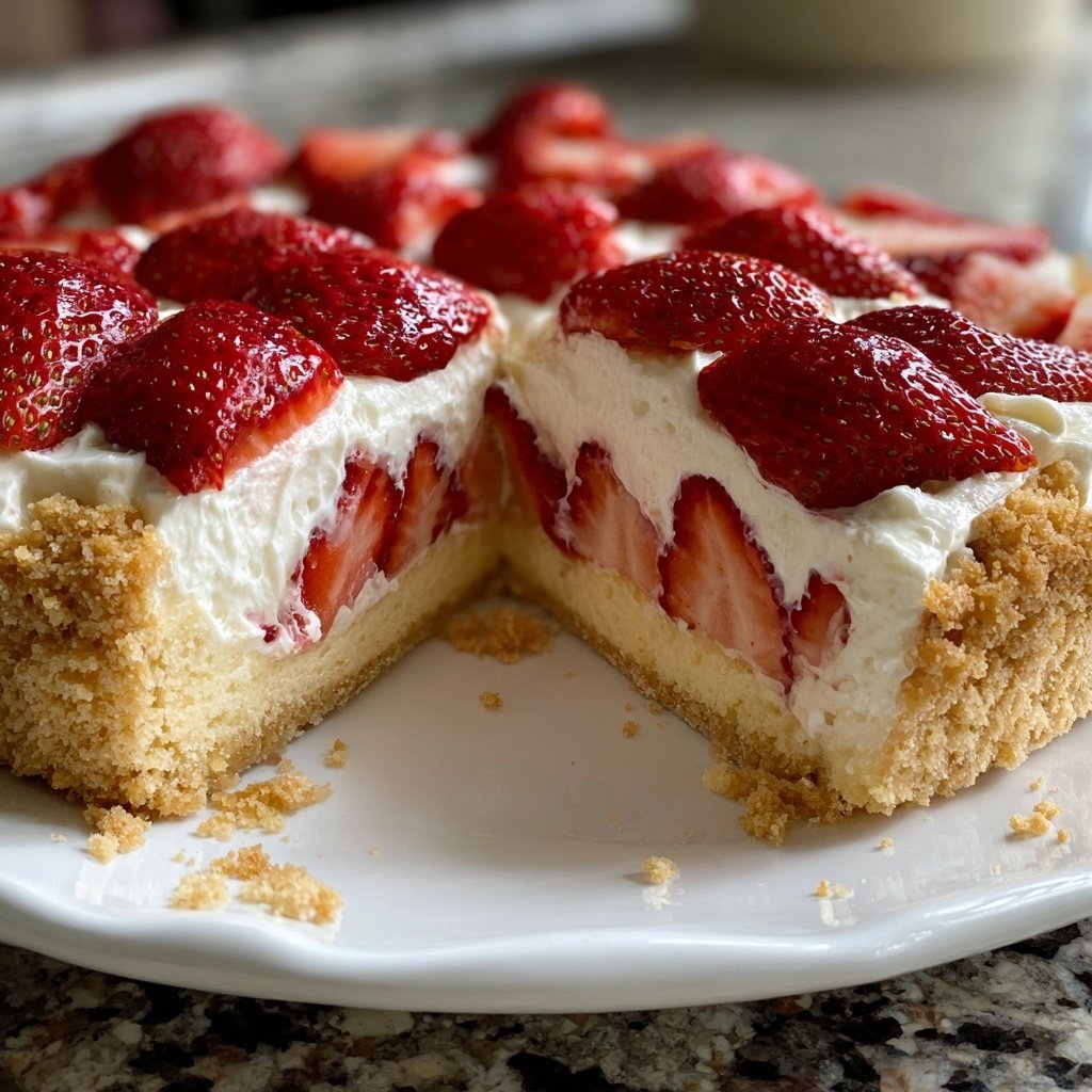 Erdbeerkuchen Mit Schmand