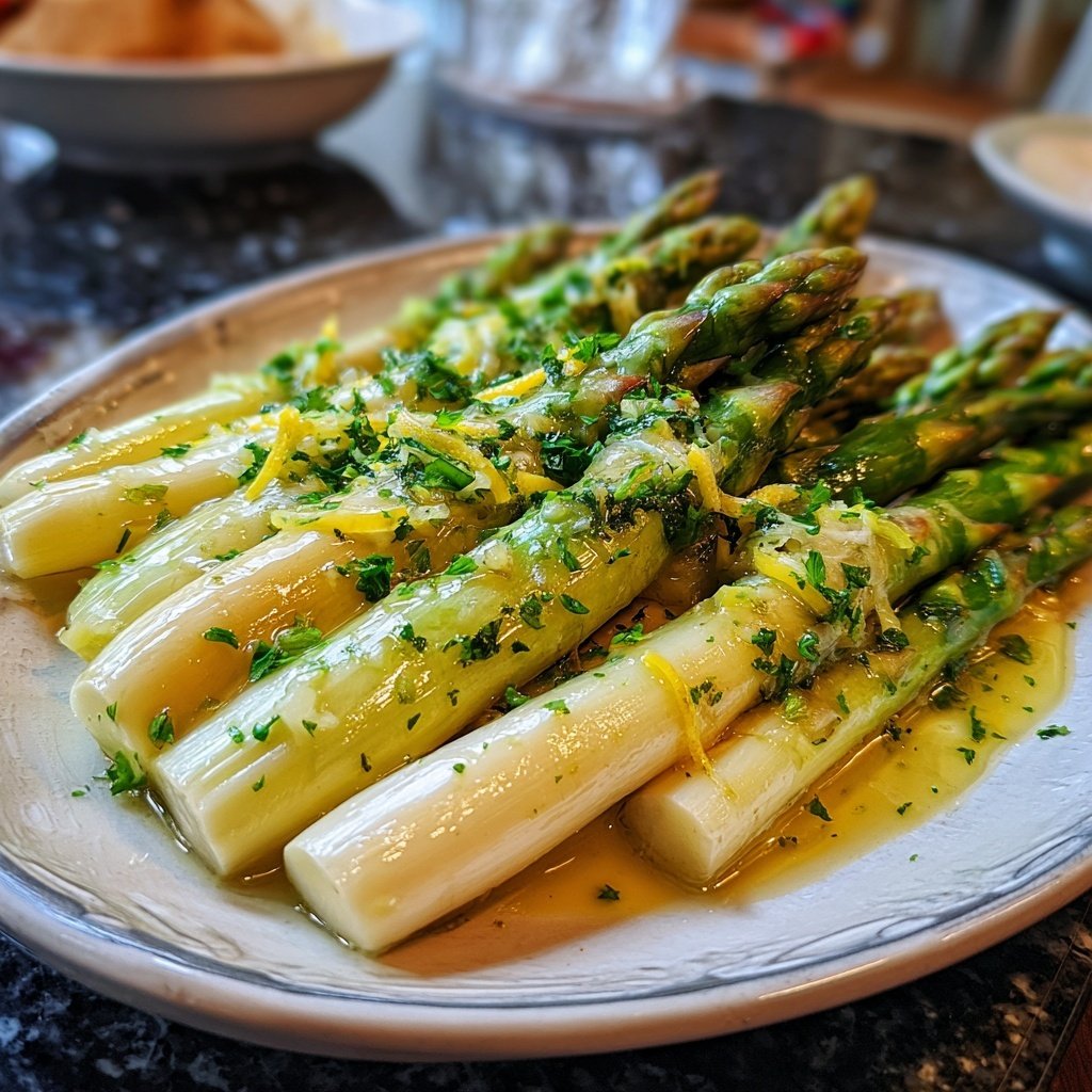 Grüner Spargel Mit Zitronen Sauce