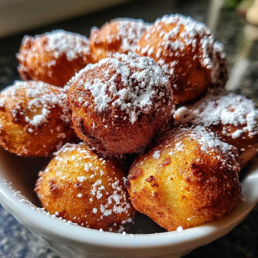 Quarkbällchen aus dem Backofen
