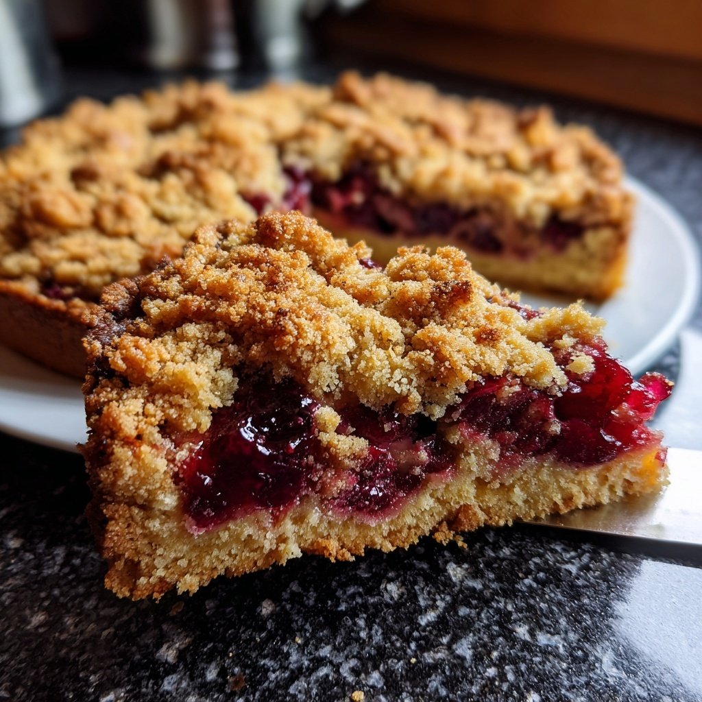 Streuselkuchen Mit Kirschen