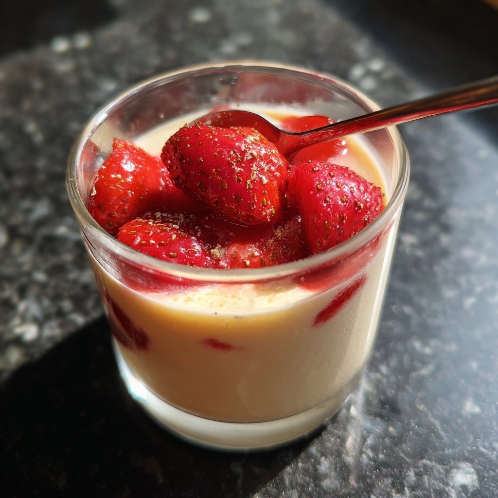 Erdbeer Panna Cotta Im Glas