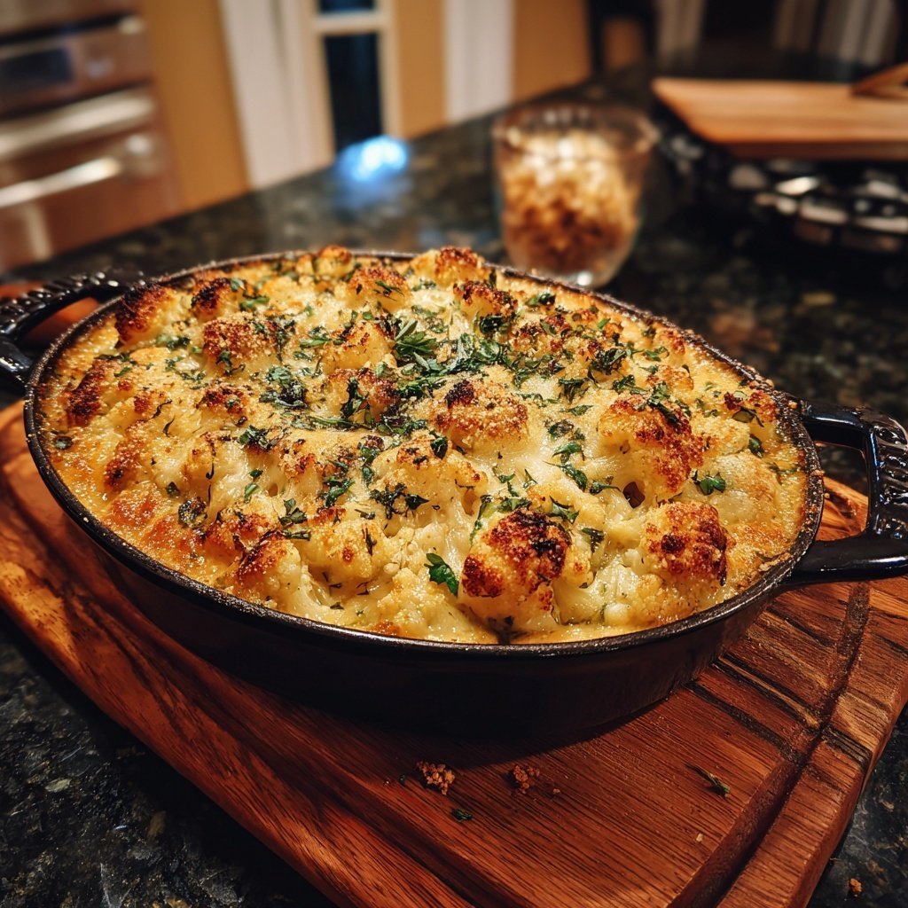 Blumenkohl Kichererbsen Auflauf