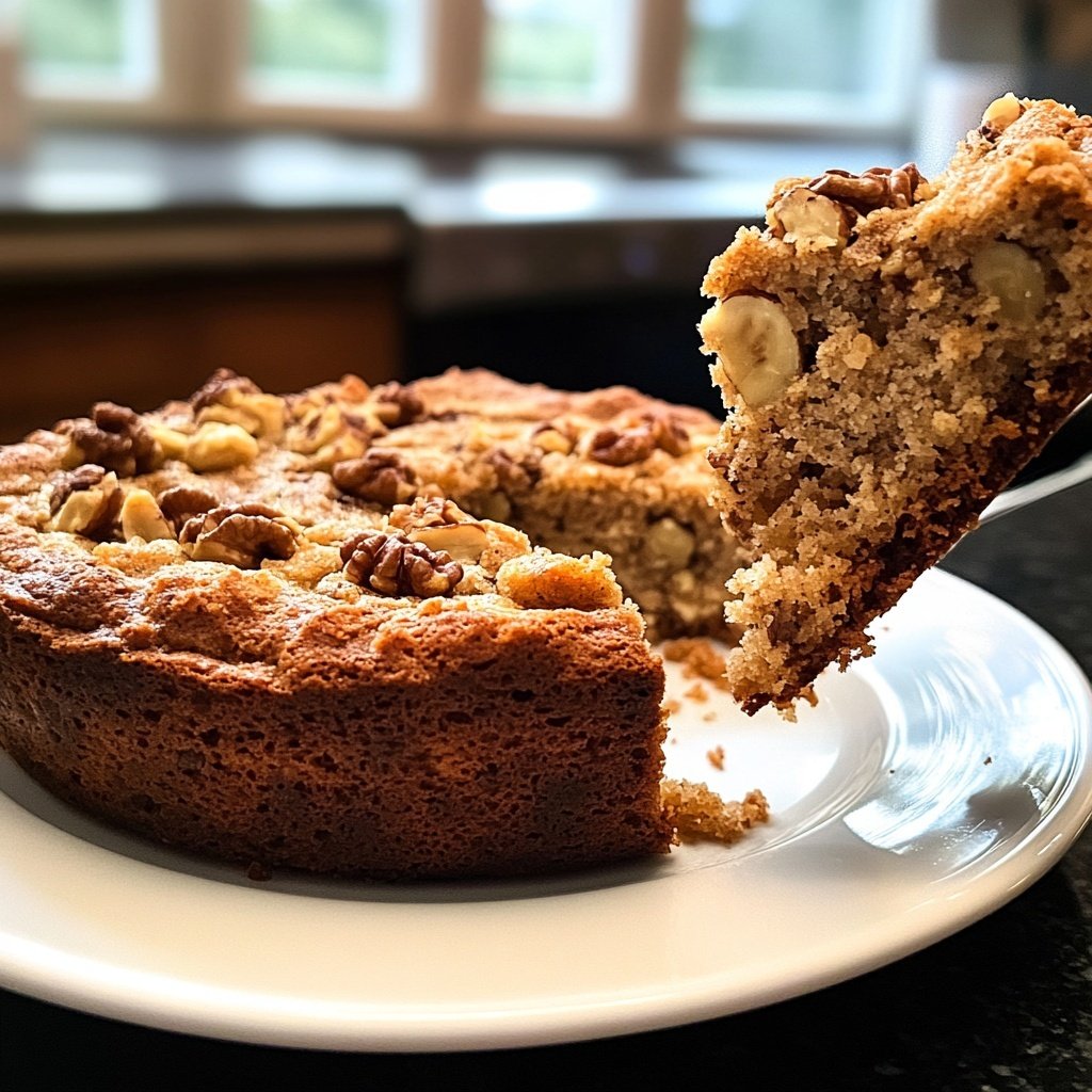 Bananenkuchen mit Nüssen