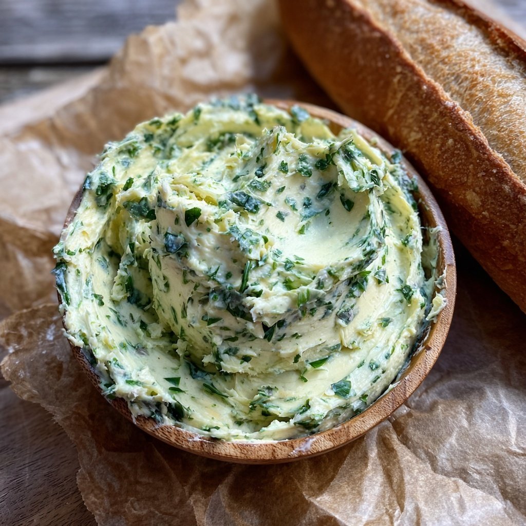 Kräuterbutter Mit Knoblauch Und Kräutern