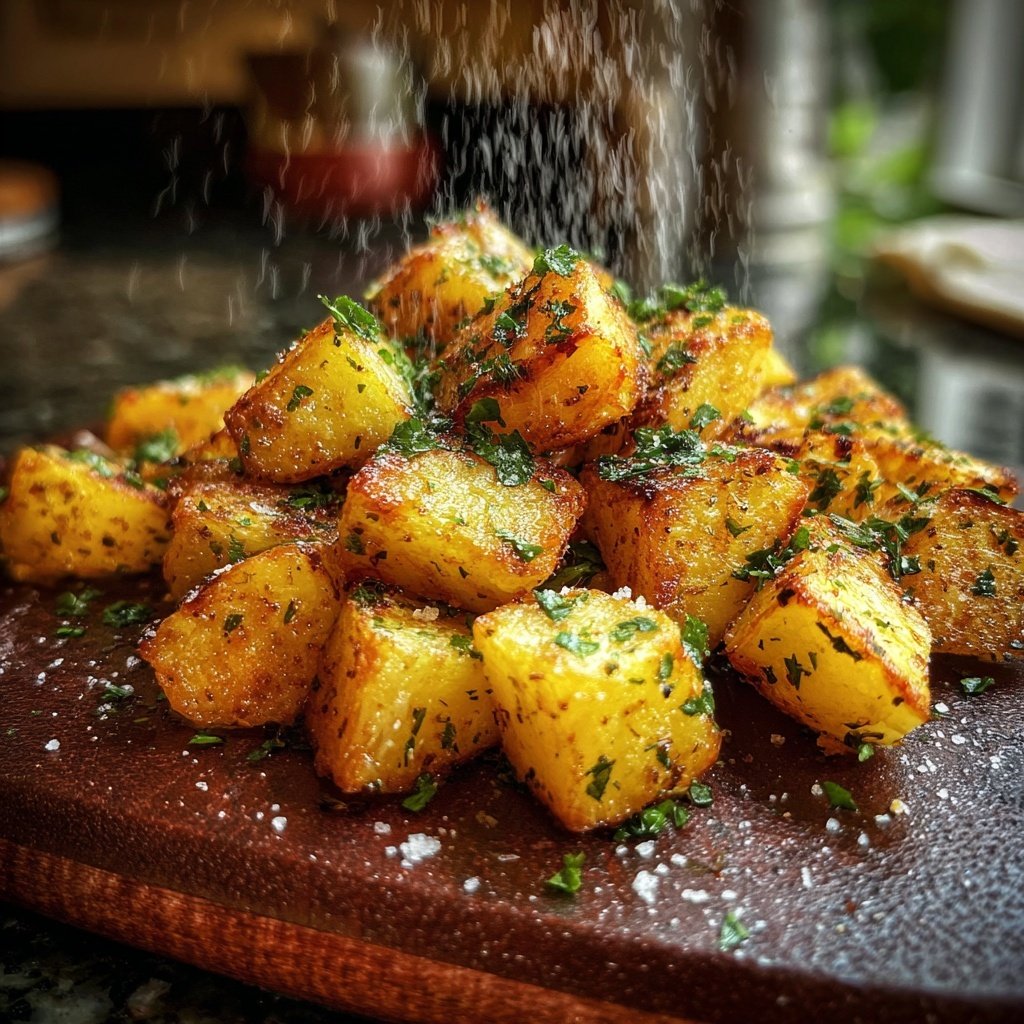 Ofen Kartoffel Würfel Mit Kräutern